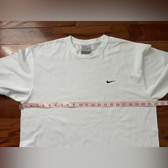 Vintage 90’s White Nike Swoosh T-Shirt Sz L - Picture 6 of 7